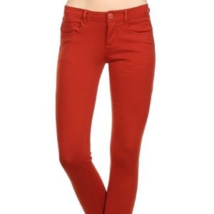 JW Maxx Skinny Jeggings Stretch Rust, XL